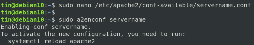 Starten Sie Apache neu, um die geänderte Konfiguration zu übernehmen