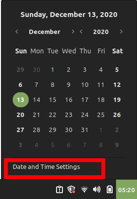 Datums- und Uhrzeiteinstellungen
