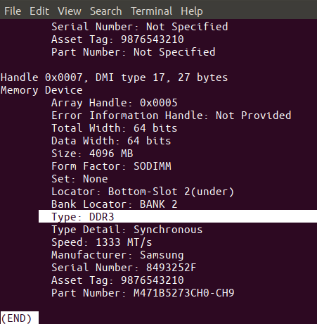 Überprüfen Sie den Typ und die Geschwindigkeit des RAM in Linux