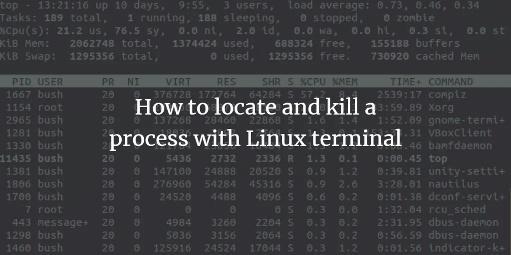 So finden und beenden Sie einen Prozess mit einem Linux-Terminal