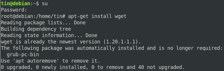 Installieren Sie wget unter Debian 10