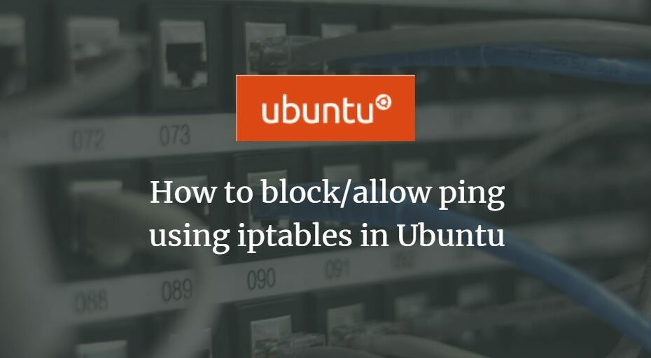 Ubuntu 阻止 Ping