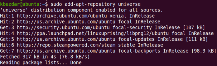Ubuntu バ ー ス リ ポ ジ