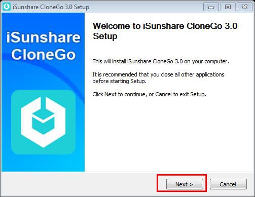 iSunshare CloneGo – Professionelle Software zum Klonen von Windows-Systemen oder -Partitionen
