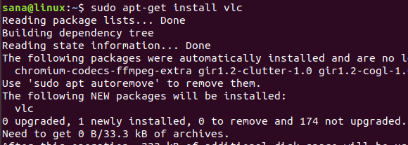 Installieren Sie das VLC PPA-Paket