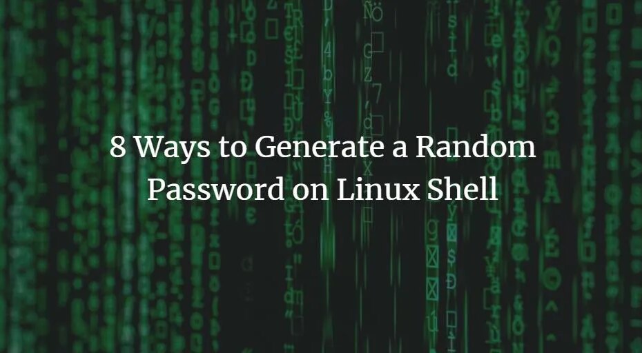 Vytvořte náhodné heslo v systému Linux