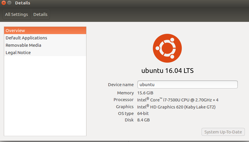 Sehen Sie sich die Ubuntu-Version in der grafischen Benutzeroberfläche an