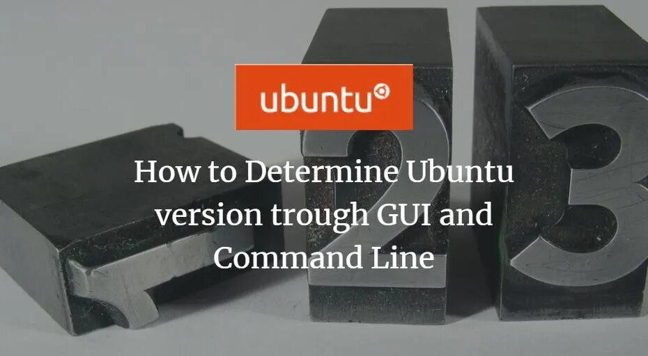 Få oplysninger om Ubuntu-version