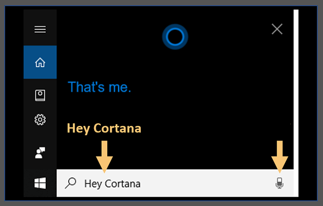 Beispiele für Hay Cortana-Befehle