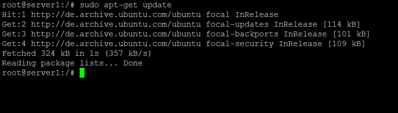Aggiornamento degli elenchi dei pacchetti di Ubuntu