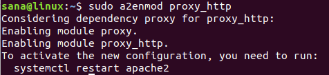 Aktivieren Sie den Apache http-Proxy