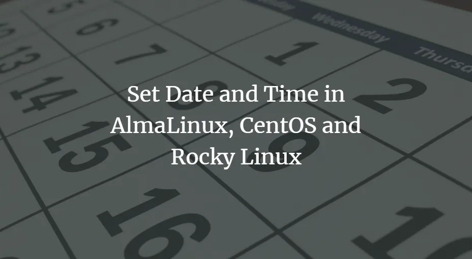 Datums- und Uhrzeiteinstellungen auf RHEL-basierten Linux-Distributionen
