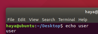 Ubuntu-Echo-Befehl