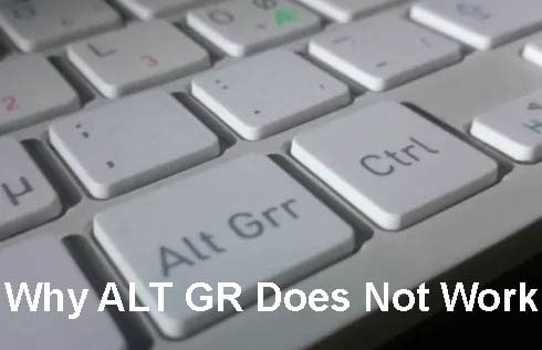Warum funktioniert ALT GR nicht in Windows 10?