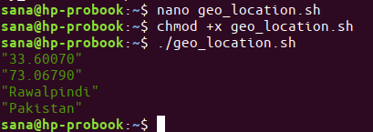 Rufen Sie den GEO-Standort auf dem Ubuntu-Server ab