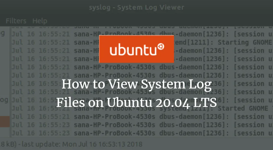 ดูไฟล์บันทึกระบบบน Ubuntu Linux