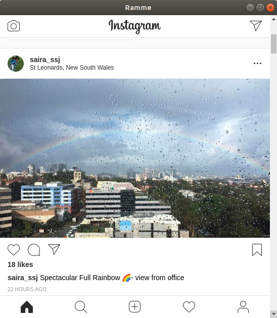 Instagram-Account auf Ramme gezeigt