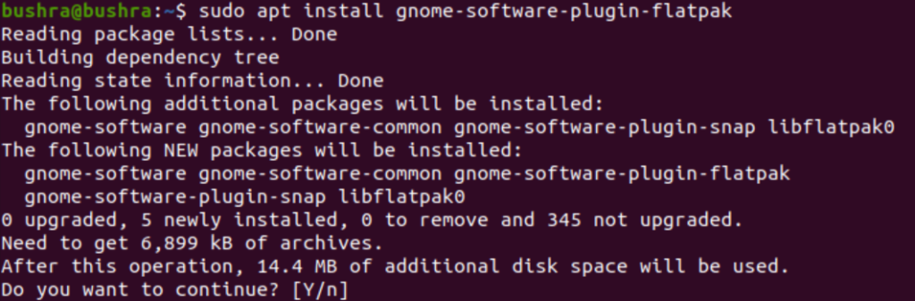apt installiere gnome-software-plugin-flats