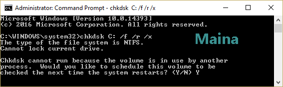 Starten Sie System File Checker (SFC) und Disk Checker (CHKDSK).