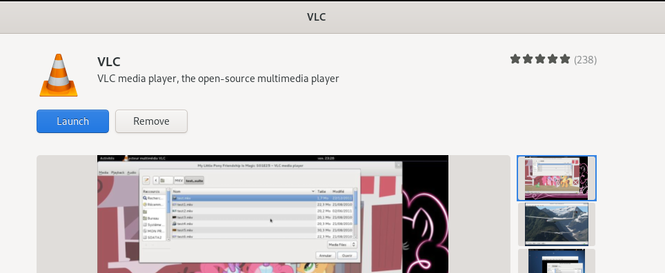 Entfernen Sie den VLC