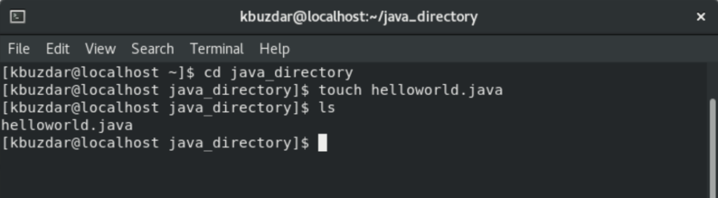 Erstellen Sie eine Java-Quellcodedatei