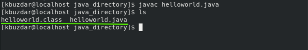 Kompilieren Sie eine Java-Datei