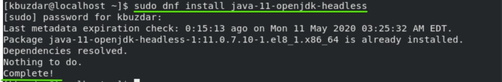 Java Headless installieren