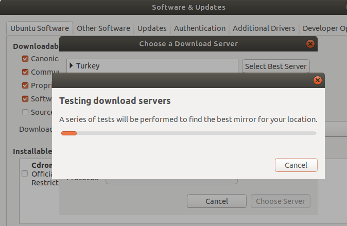 Testen Sie den Download-Server