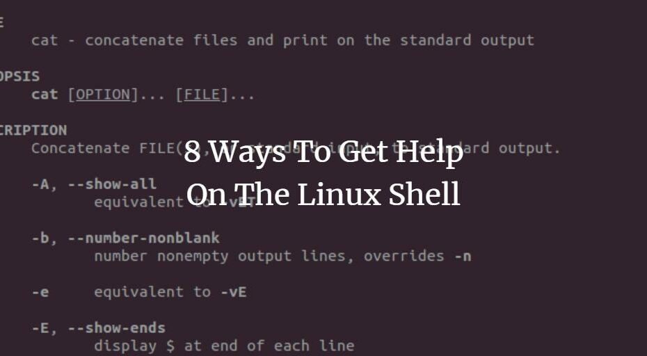8 sätt att få hjälp med Linux-skalet