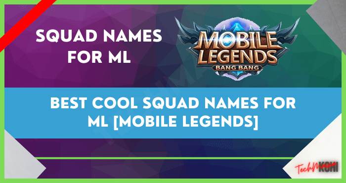 ชื่อทีมสุดเจ๋งสำหรับ ML [Mobile Legends]