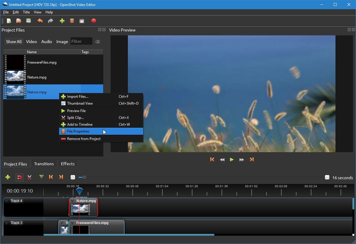 OpenShot-Videoeditor