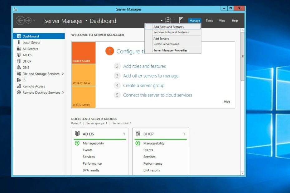 Windows Server 2012 Rollen und Features hinzufügen