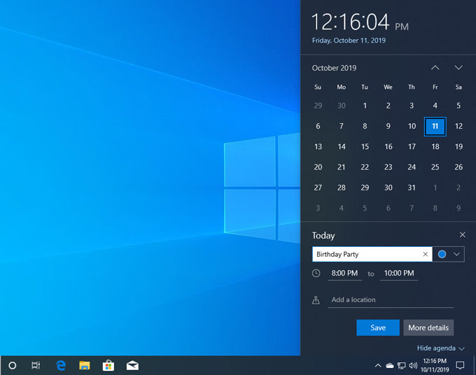 Neue Funktionen, die in Windows 10, Version 1909, auch bekannt als Update vom November 2019, eingeführt wurden