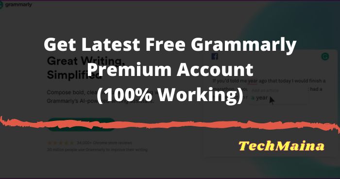 احصل على أحدث حساب مجاني Grammarly Premium