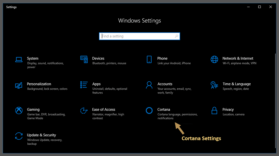 Aktivierung von Cortana