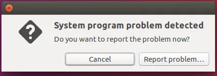 Ubuntu Hlásenie chýb