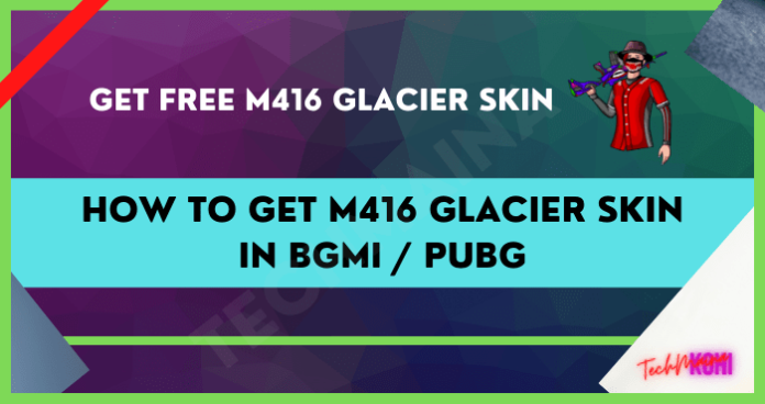 Traurig für dich auf dem M416 Glacier Skin BGMI PUBG