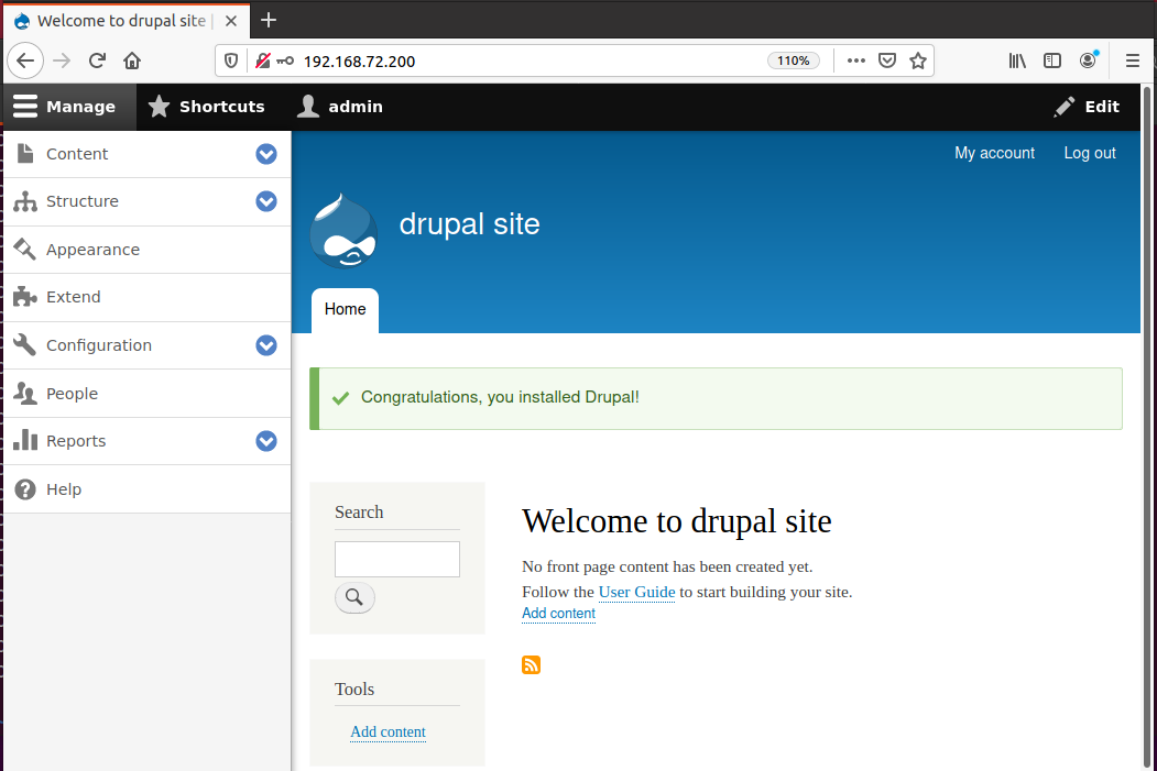 Willkommen auf der Drupal-Website