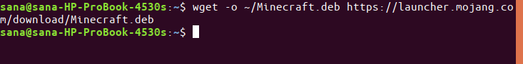 Descarga el paquete Minecraft Ubuntu