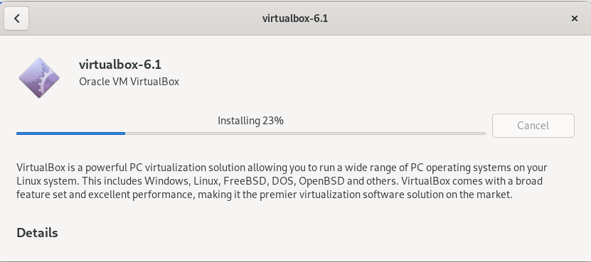 Installieren von VirtualBox