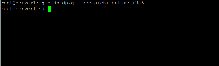 Fügen Sie eine i386-Architektur hinzu