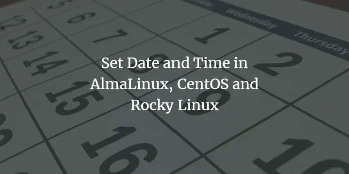 Datums- und Uhrzeiteinstellungen für RHEL-basierte Linux-Distributionen