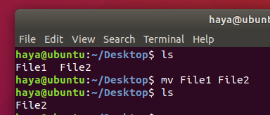 Ubuntu mv-Befehl