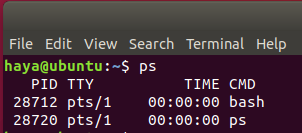 Ubuntu ps-Befehl