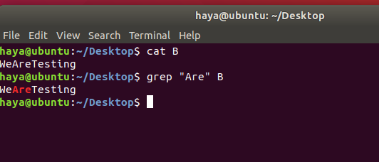 Ubuntu grep-Befehl