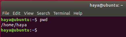pwd-Befehl in Ubuntu