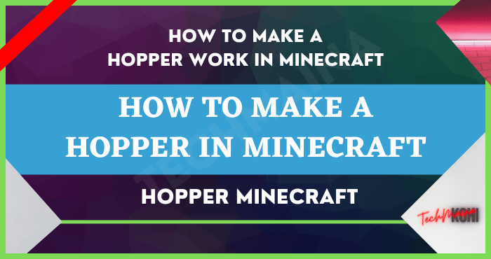 Jak vyrobit Hopper v Minecraftu