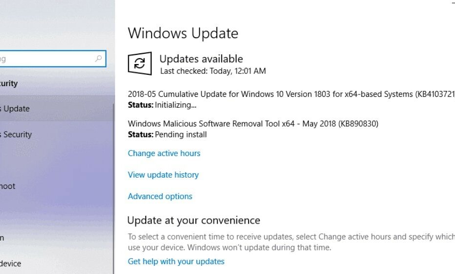 Windows 10-Update KB4103721