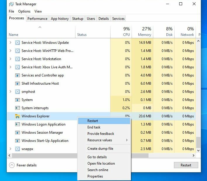 Dateiexplorer windows 11 neustarten
