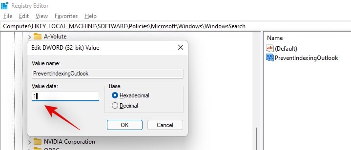 Registrierungsoptimierung zum Deaktivieren der Windows-Suche